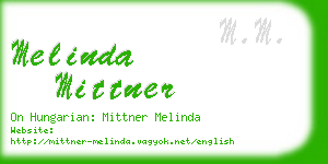 melinda mittner business card